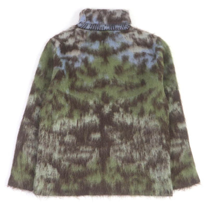 Louis Vuitton 19AW Mohair LV Circle Logo Hardware Total Pattern Turtleneck Knit