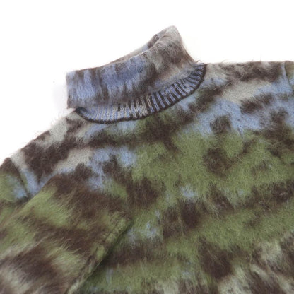 Louis Vuitton 19AW Mohair LV Circle Logo Hardware Total Pattern Turtleneck Knit