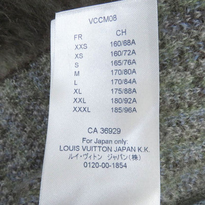 Louis Vuitton 19AW Mohair LV Circle Logo Hardware Total Pattern Turtleneck Knit