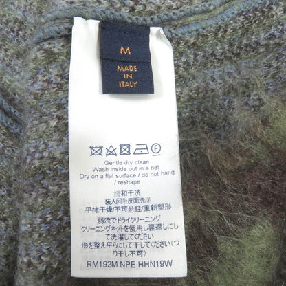 Louis Vuitton 19AW Mohair LV Circle Logo Hardware Total Pattern Turtleneck Knit