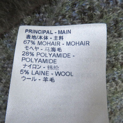 Louis Vuitton 19AW Mohair LV Circle Logo Hardware Total Pattern Turtleneck Knit