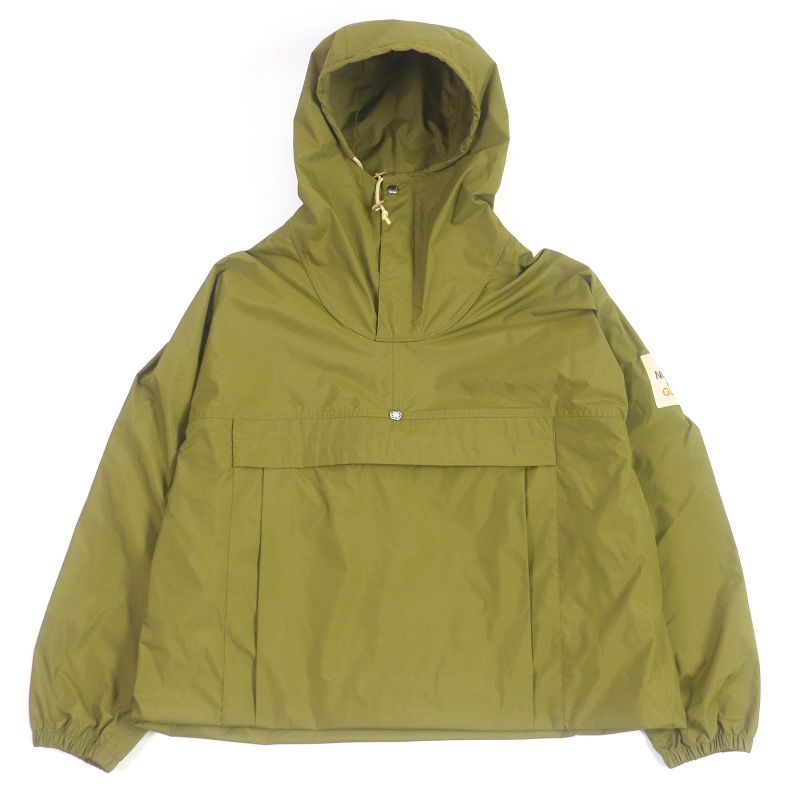 Gucci The North Face 21SS 648874 Logo Patch Hooded Anorak Hoodie Raincoat Khaki