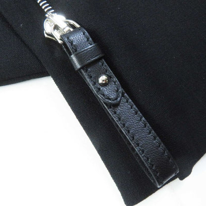 Hermes 22AW 2h0203dm Wool Lined Silk Blend Zip Up Jacket Black 36 Made In