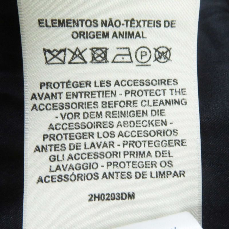 Hermes 22AW 2h0203dm Wool Lined Silk Blend Zip Up Jacket Black 36 Made In