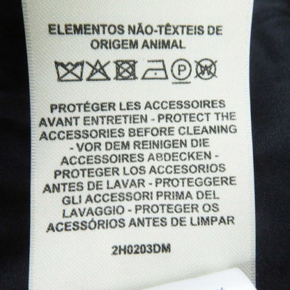 Hermes 22AW 2h0203dm Wool Lined Silk Blend Zip Up Jacket Black 36 Made In