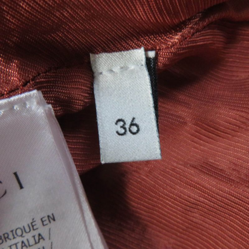 Gucci 631492 Monochrome Tweed Skirt Trapezoid Skirt Mini Skirt Pink 36 Made In