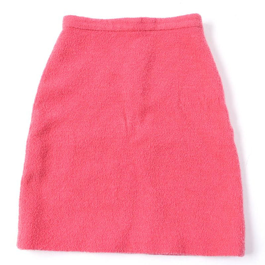 Gucci 631492 Monochrome Tweed Skirt Trapezoid Skirt Mini Skirt Pink 36 Made In