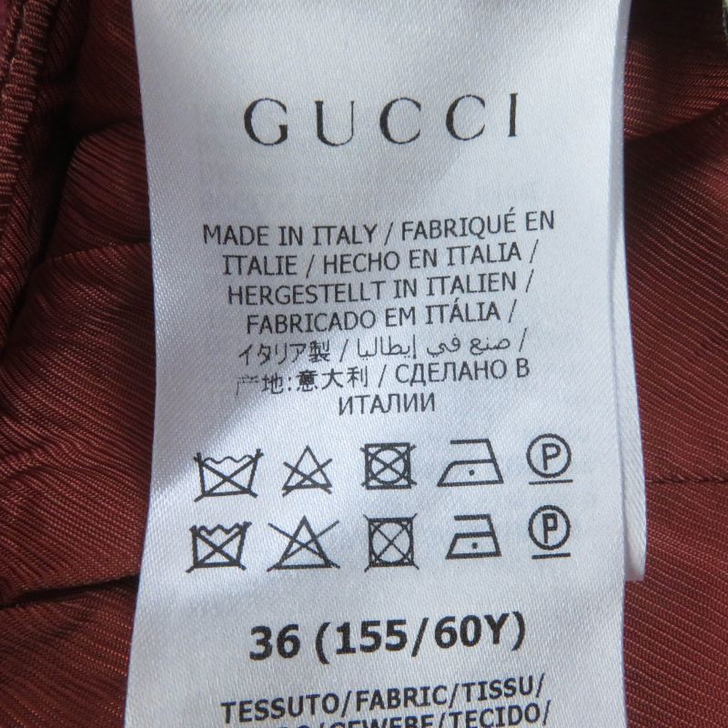 Gucci 631492 Monochrome Tweed Skirt Trapezoid Skirt Mini Skirt Pink 36 Made In