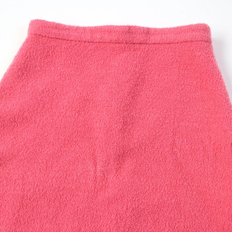 Gucci 631492 Monochrome Tweed Skirt Trapezoid Skirt Mini Skirt Pink 36 Made In