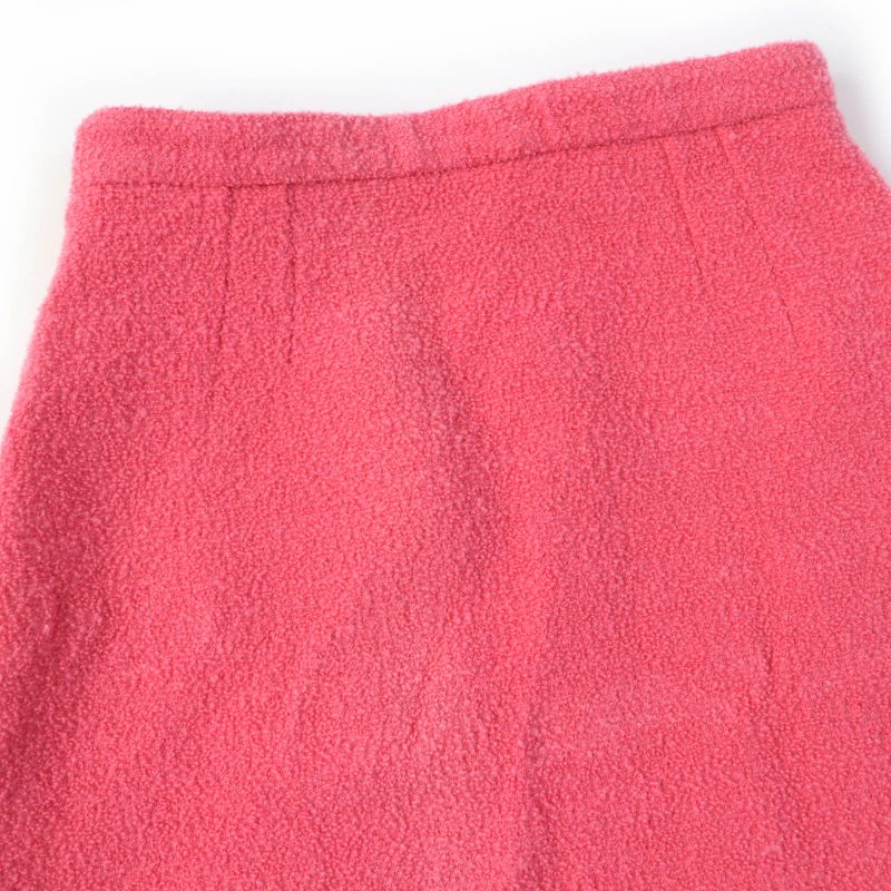 Gucci 631492 Monochrome Tweed Skirt Trapezoid Skirt Mini Skirt Pink 36 Made In