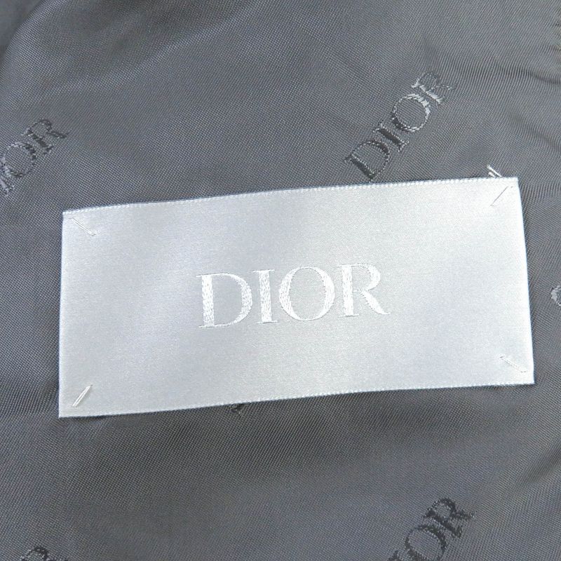 DIOR Homme 23AW 383l419c0686 Zipped Varsity Blouson Suede Leather Padded