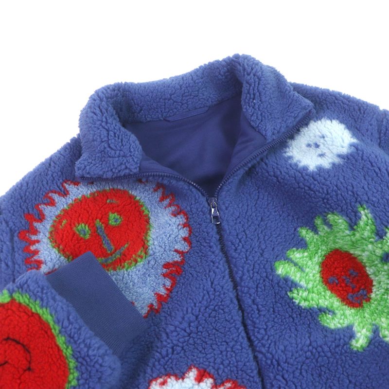 Louis Vuitton 23AW Yayoi Kusama Collaboration Face LV Logo Hardware Boa Fleece