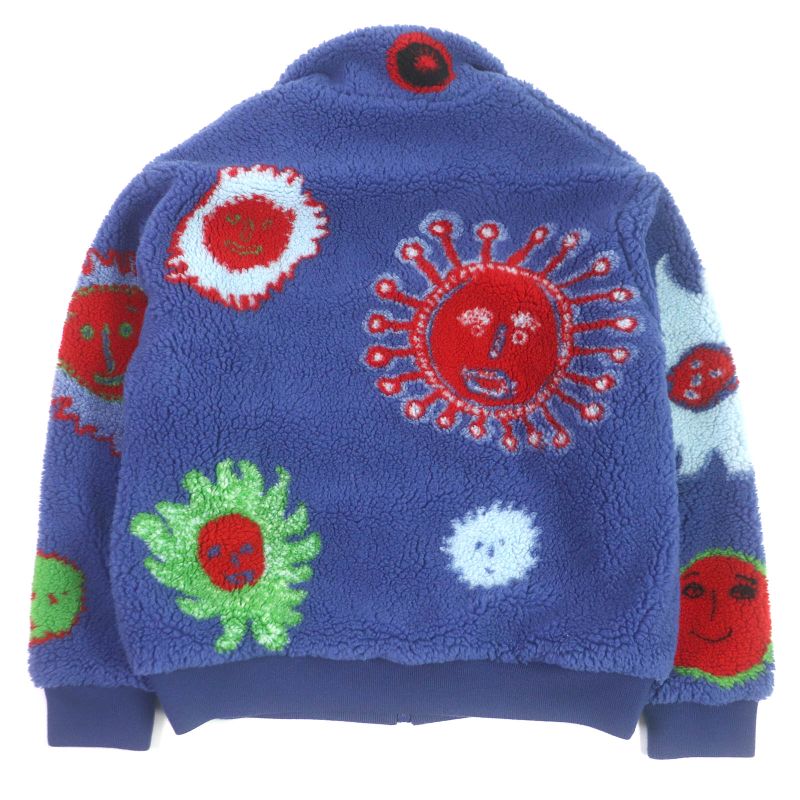 Louis Vuitton 23AW Yayoi Kusama Collaboration Face LV Logo Hardware Boa Fleece