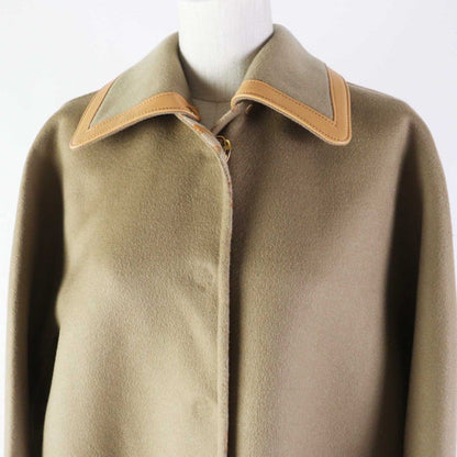 Louis Vuitton 23 Years 1abqp2 Removable Collar Double Face Coat Wool Silk