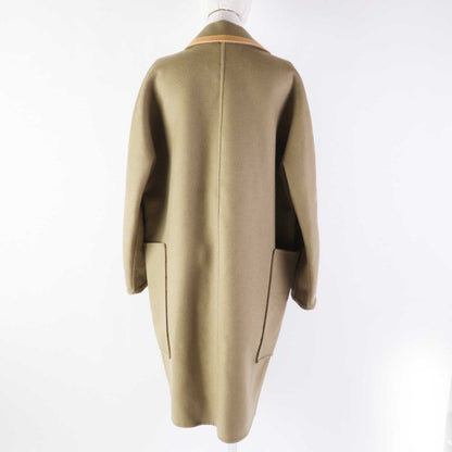 Louis Vuitton 23 Years 1abqp2 Removable Collar Double Face Coat Wool Silk