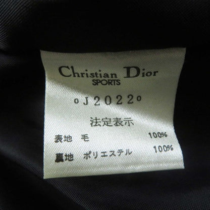 Christian DIOR Vintage 100% Wool Plaid Blouson Purple M Women