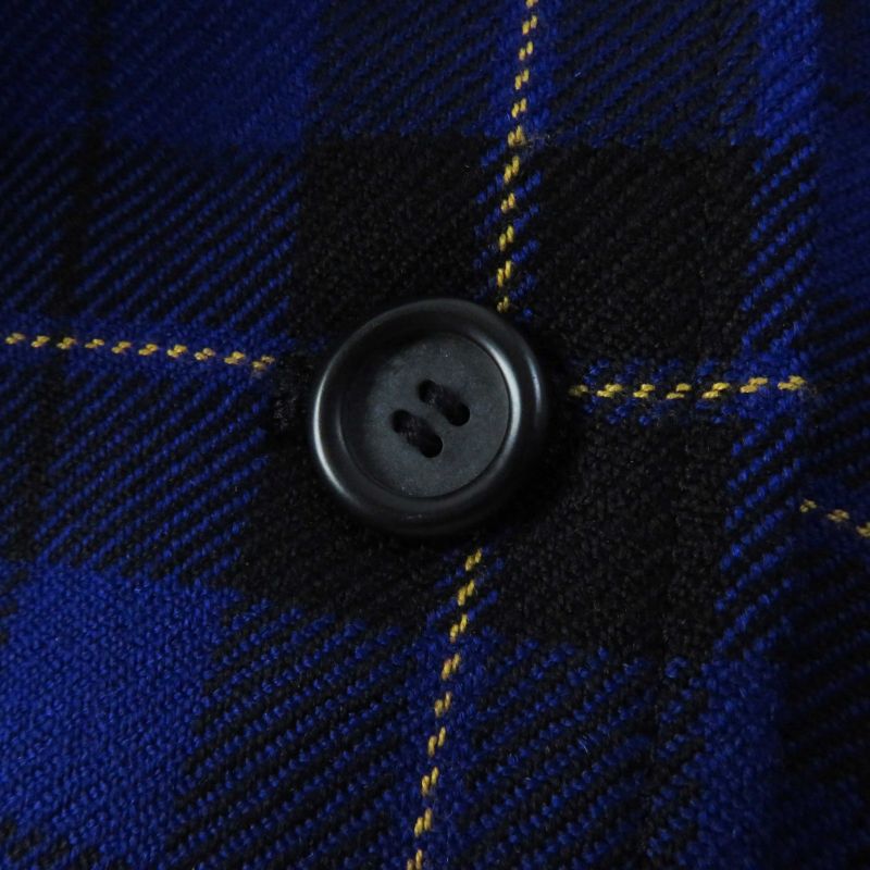 Christian DIOR Vintage 100% Wool Plaid Blouson Purple M Women