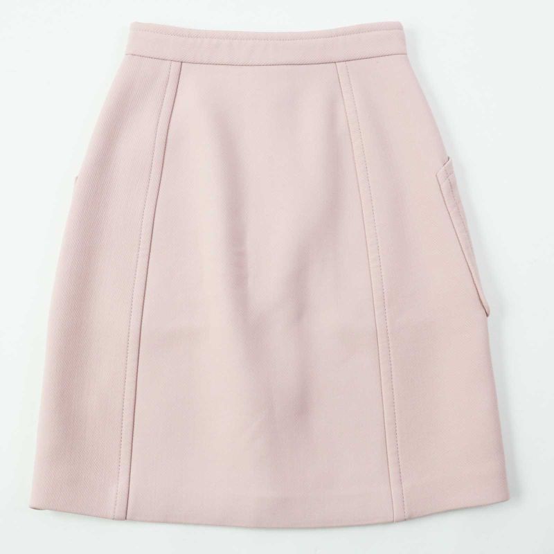 Bottega Veneta 18 544923 Wool Silk Blend Front Button Skirt