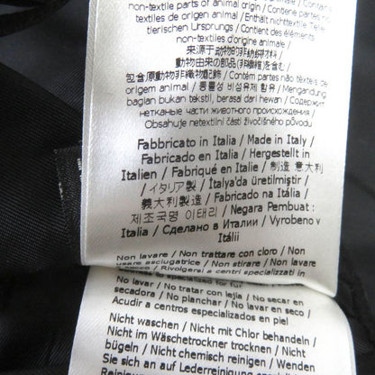 Fendi 2020 Ff01073yn Wool Cashmere Blend Collar Lam Fur Logo Button Chester