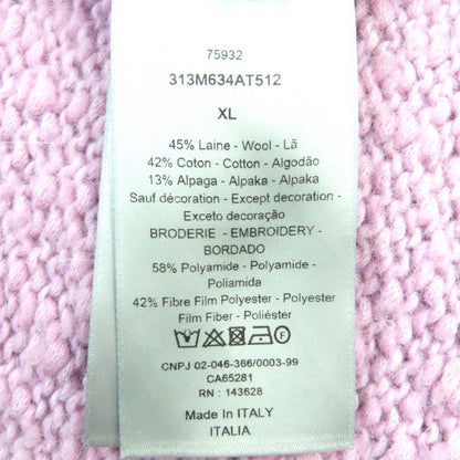 DIOR Christian DIOR Homme 23SS 313m634at512 Alpaca Blend Hologram High Neck Low Gauge Knit