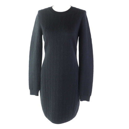 Hermes 2e2505d3 Cashmere Silk Chaine D'ancre Pattern Long Sleeve Knit Dress