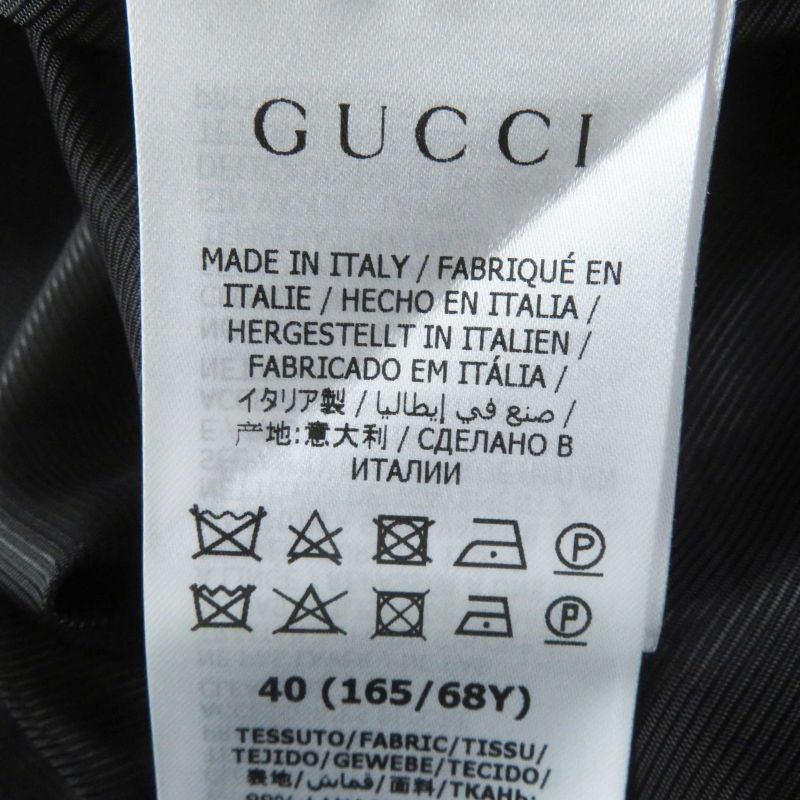 Gucci 643737 Wool Interlocking G Houndstooth Staggered Skirt Multi 40 Made In