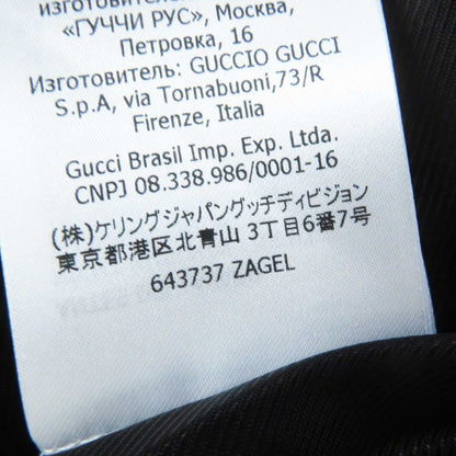 Gucci 643737 Wool Interlocking G Houndstooth Staggered Skirt Multi 40 Made In