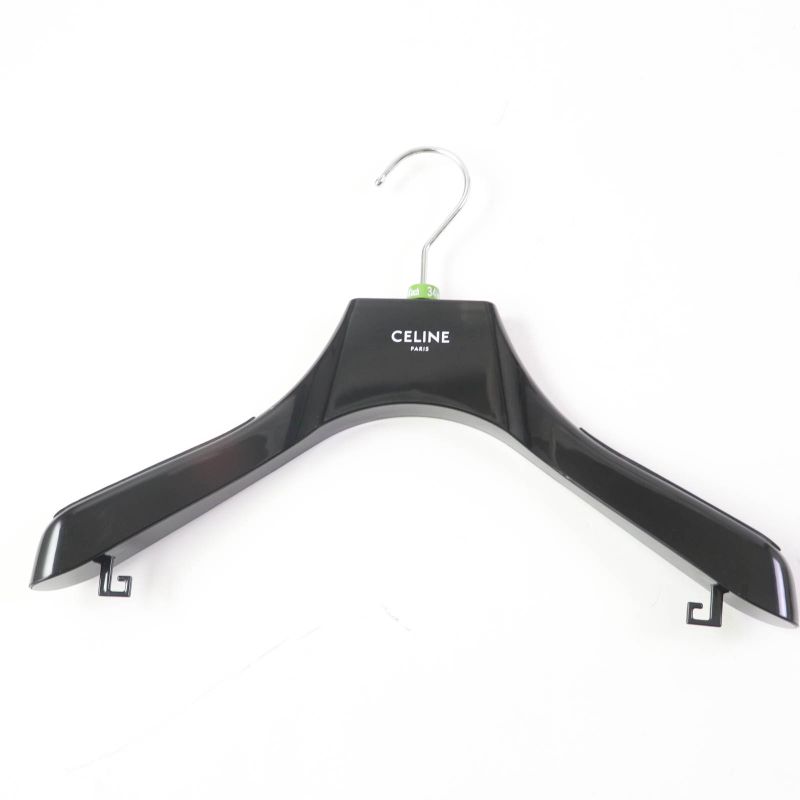 Celine 2r380805f Silk Triomphe Pattern Long Sleeve Dress With Ribbon Black Gold