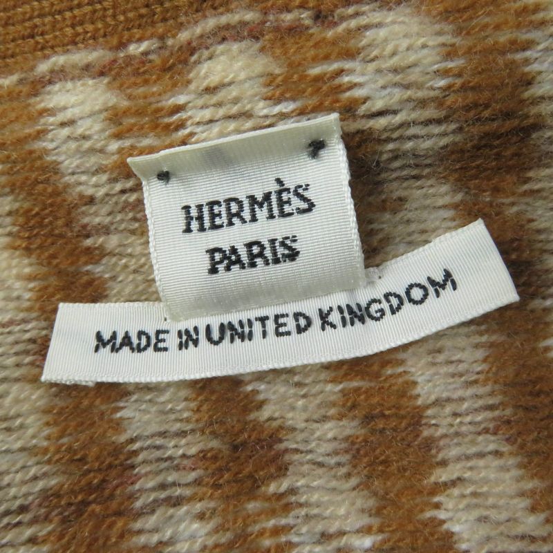 Hermes 2022 100% Cashmere Oversized Serie Buttons Staggered Long Sleeves Knit