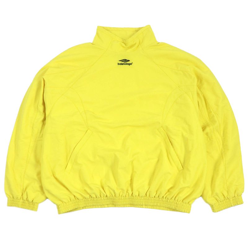Balenciaga 22AW 720153 3B Sport Icon Pullover Tracksuit Jacket Yellow L Made