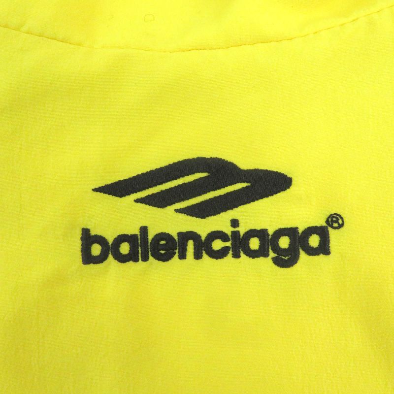Balenciaga 22AW 720153 3B Sport Icon Pullover Tracksuit Jacket Yellow L Made