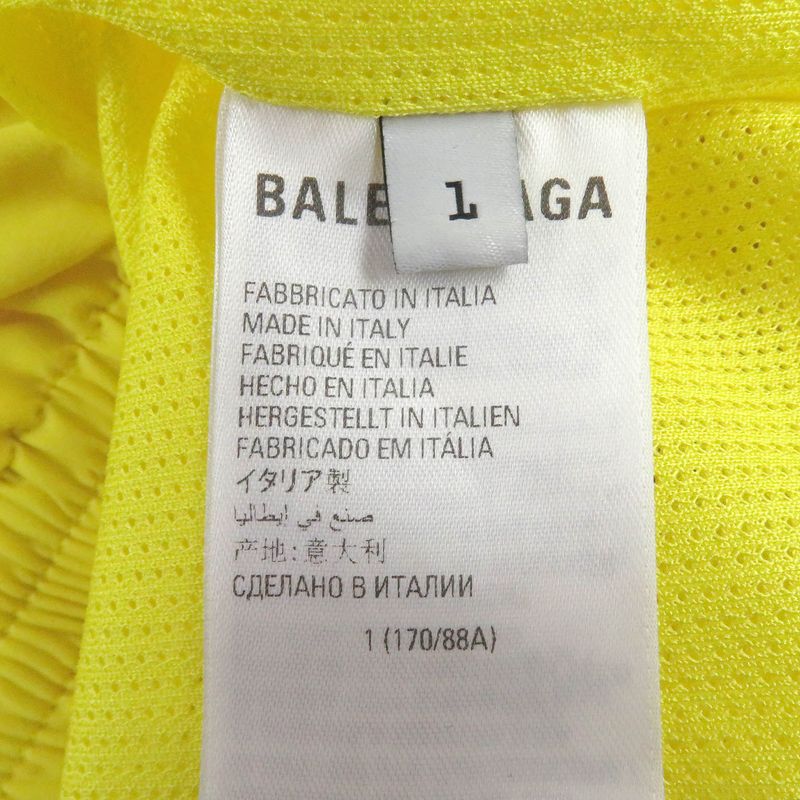 Balenciaga 22AW 720153 3B Sport Icon Pullover Tracksuit Jacket Yellow L Made