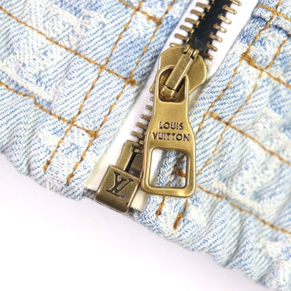 Louis Vuitton 1a8wts Monogram NBA Zip-through Hoodie Ice Blue 50 With Hanger