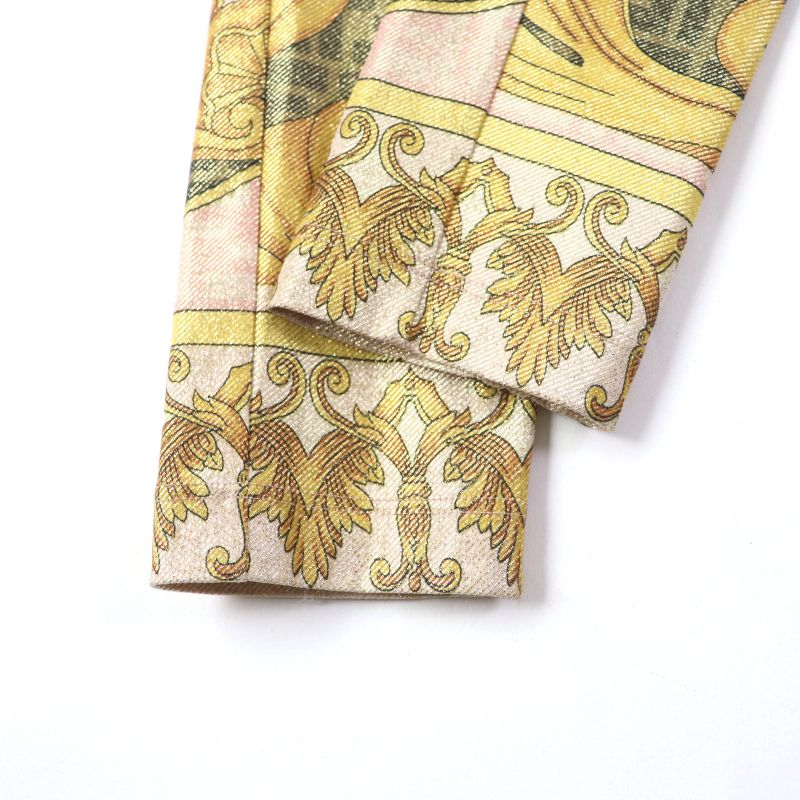 Fendi Versace Fendace 22SS Fr6372 FF Logo Baroque Leggings/pants/spats Multi 36