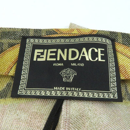Fendi Versace Fendace 22SS Fr6372 FF Logo Baroque Leggings/pants/spats Multi 36