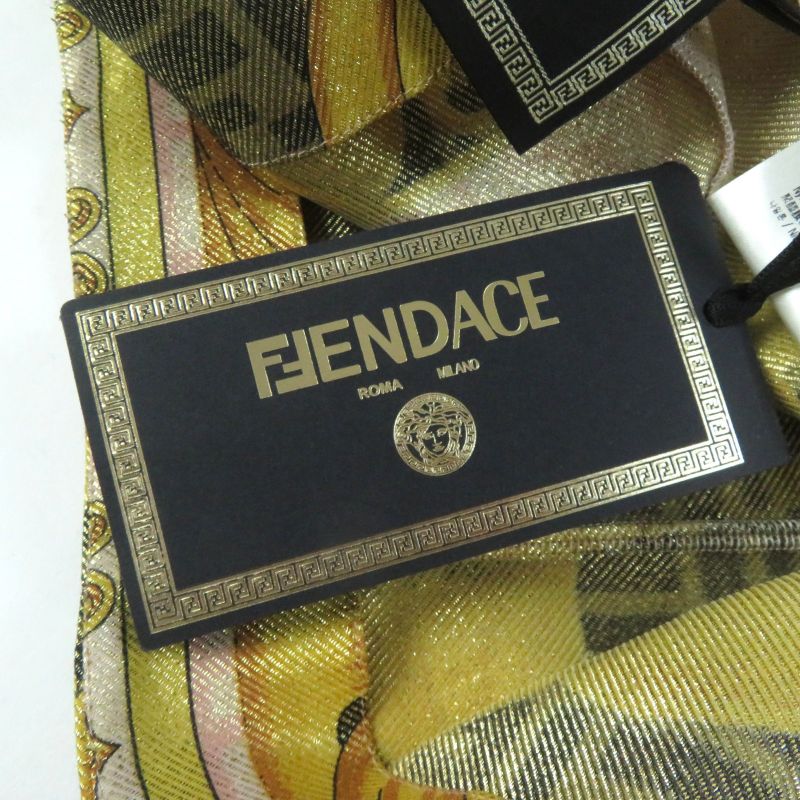Fendi Versace Fendace 22SS Fr6372 FF Logo Baroque Leggings/pants/spats Multi 36
