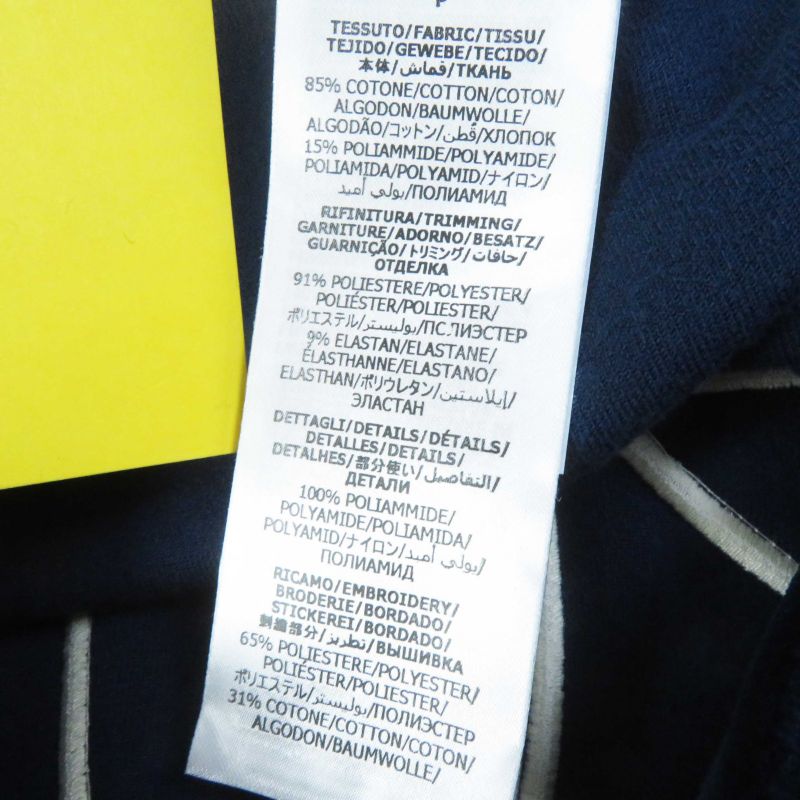 Gucci Adidas 23SS 695679 Trefoil Embroidery Chenille Dress Navy S Made In