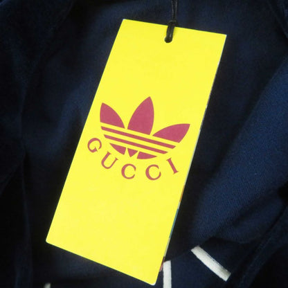 Gucci Adidas 23SS 695679 Trefoil Embroidery Chenille Dress Navy S Made In