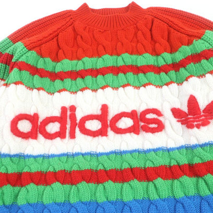 Gucci Adidas Collaboration 23SS 717722 Wool Mohair Interlocking G Webline Cable