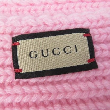 Gucci 773426 Wool Knit Scarf With Patches Cashmere Blend Current Product Scarf