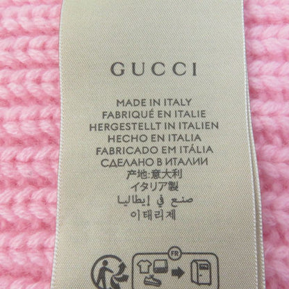 Gucci 773426 Wool Knit Scarf With Patches Cashmere Blend Current Product Scarf