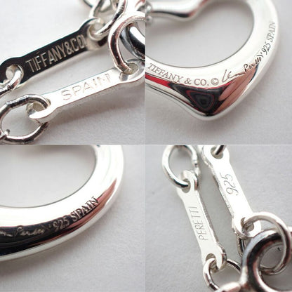 Tiffany & Co 925 Open Heart Pendant /necklace //j81-4