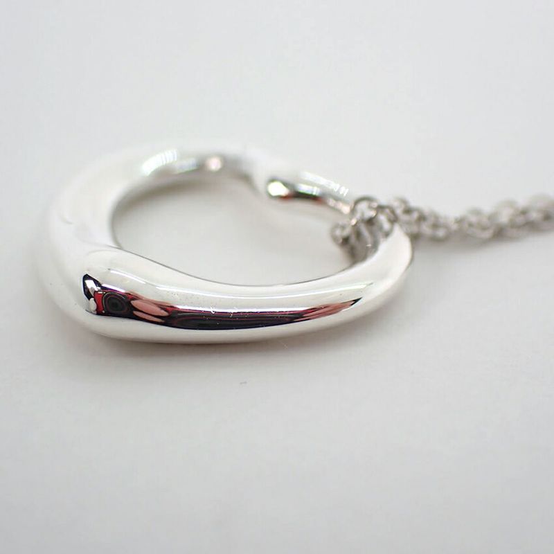 Tiffany & Co 925 Open Heart Pendant /necklace //j81-4