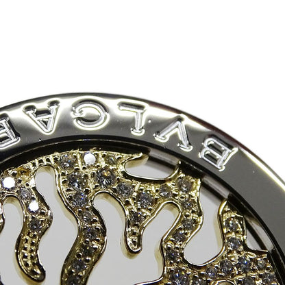 Bulgari Bvlgari Pendant Top Ladies Men's Brand Stainless Steel SS 750yg Diamond