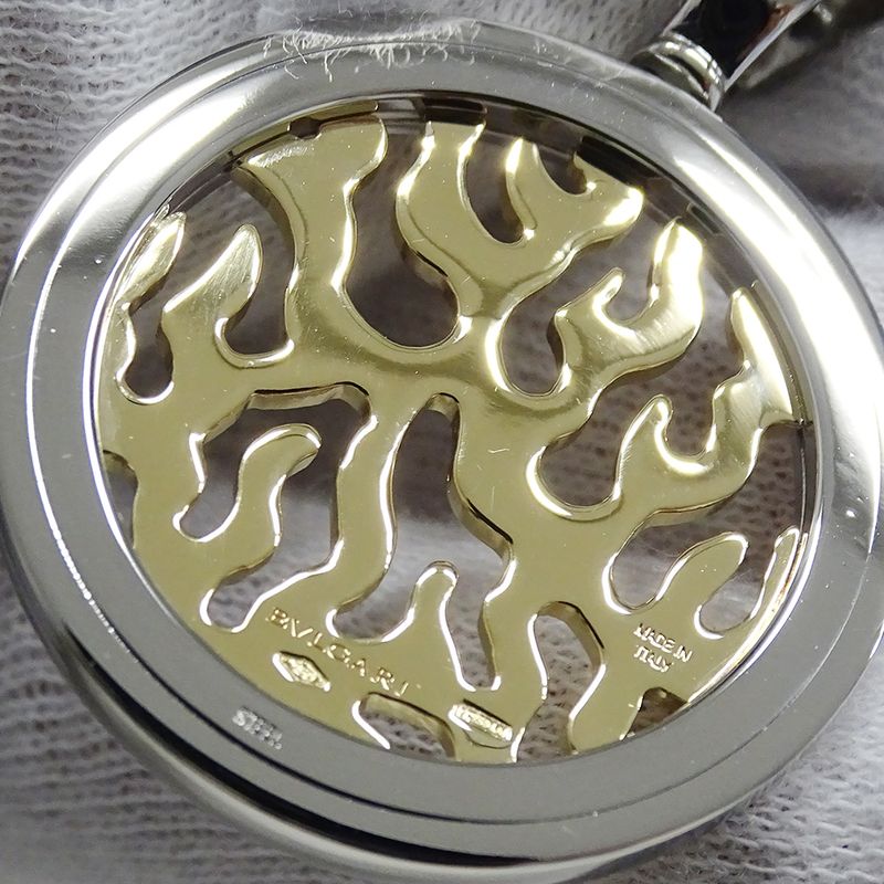 Bulgari Bvlgari Pendant Top Ladies Men's Brand Stainless Steel SS 750yg Diamond