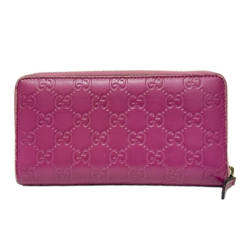 Gucci Long Wallet Bowie 388680 Pink Leather