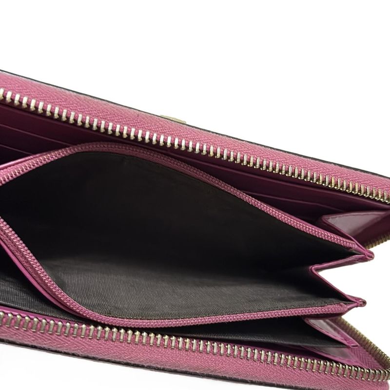 Gucci Long Wallet Bowie 388680 Pink Leather