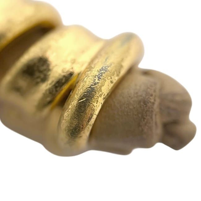 Loewe Key Ring Gold Brown Velasquez Rare GP Metal Leather