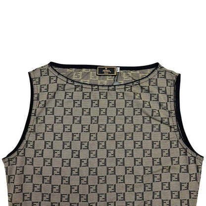 Fendi Sleeveless Khaki Green Zucchino 52 409 001