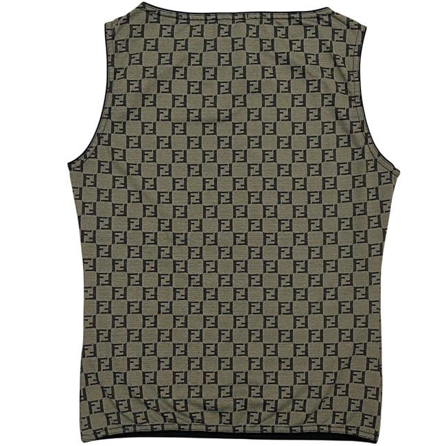 Fendi Sleeveless Khaki Green Zucchino 52 409 001